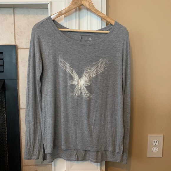 American Eagle Outfitters Tops - Gray Soft &Sexy long sleeve top